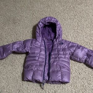 The North Face Kids' Lavender Quilted Puffer Jacket with Hood